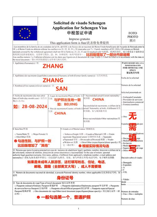 签证申请表occupation