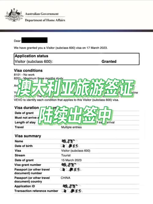 澳洲电子签证received