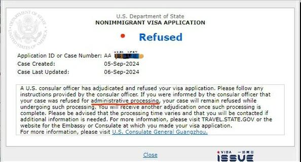 美国签证 no status