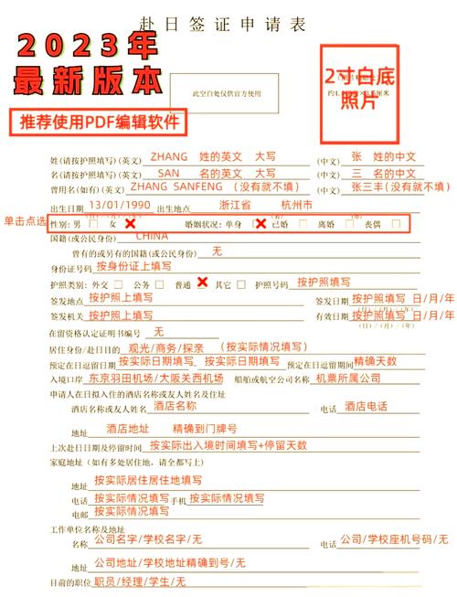 日本签证 remark一栏