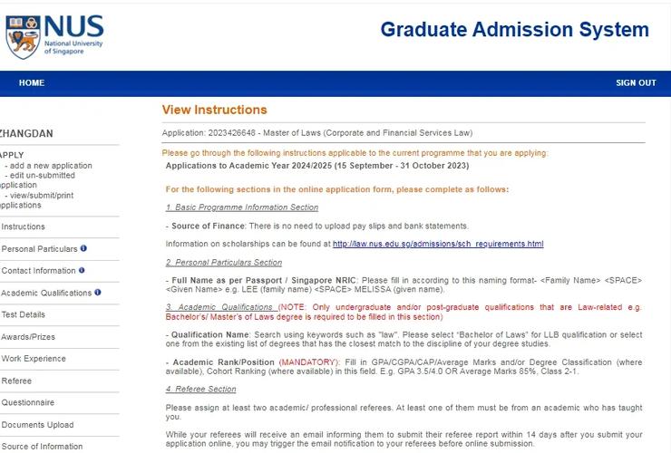 新加坡国立大学体检要求
