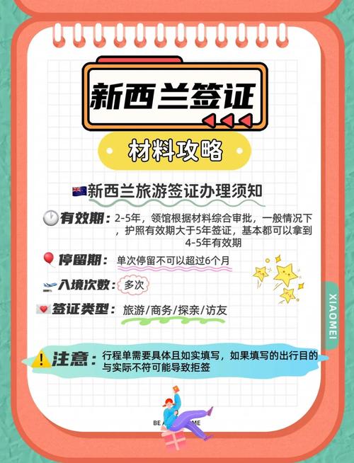 新西兰探亲签证需要什么材料