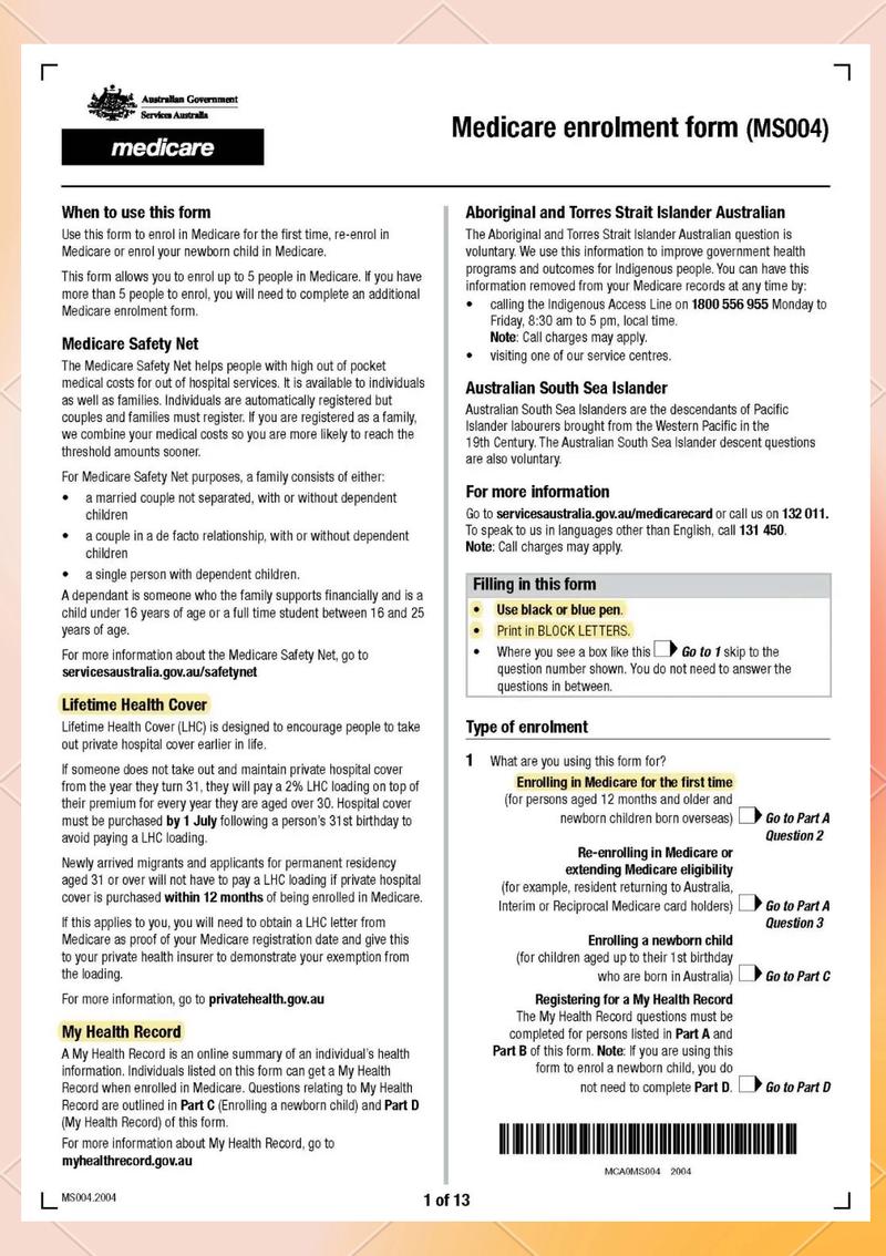 如何申请澳洲medicare