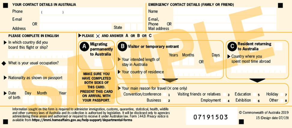 澳洲体检hap letter