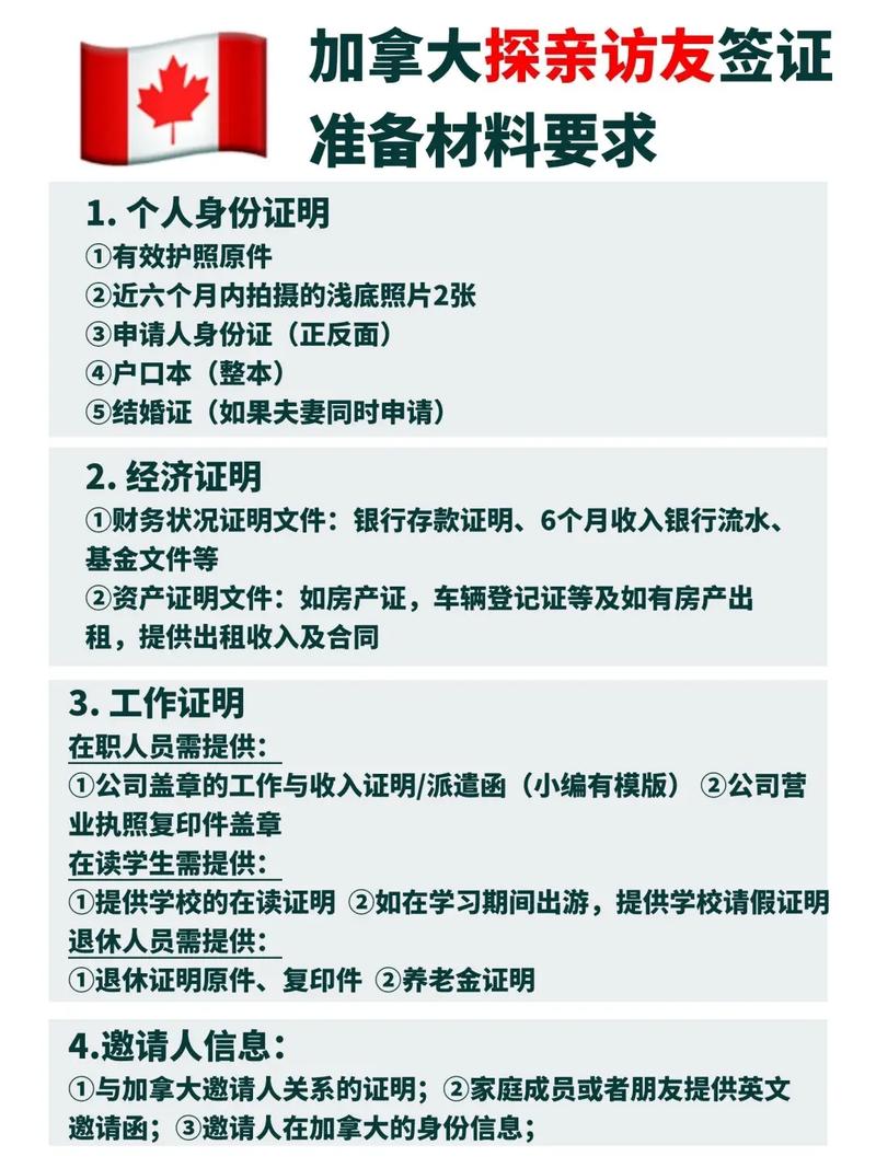 加拿大签证续签需要哪些资料