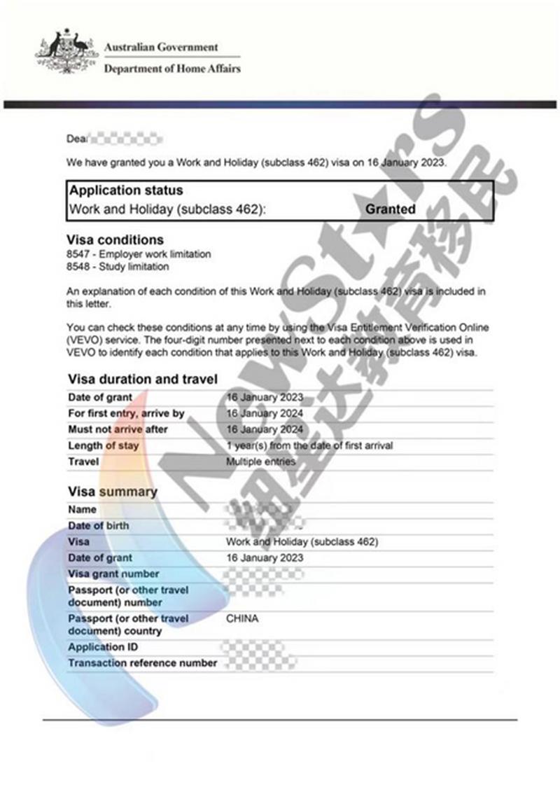 澳大利亚打工度假签证条件