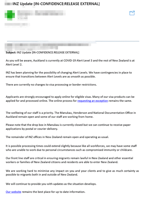 新西兰移民局 看病记录