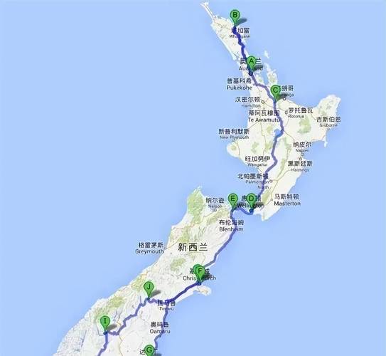 爱尔兰和新西兰地理位置