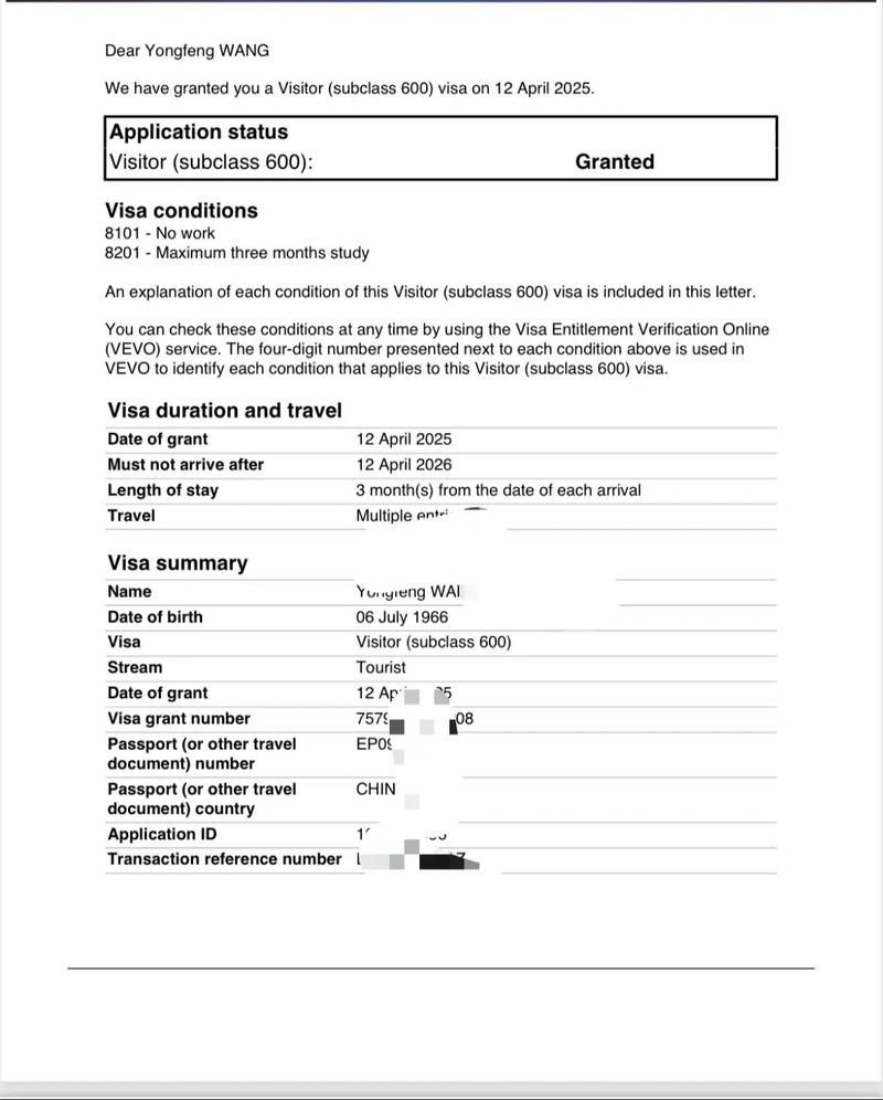 澳洲留学签证和工作签证