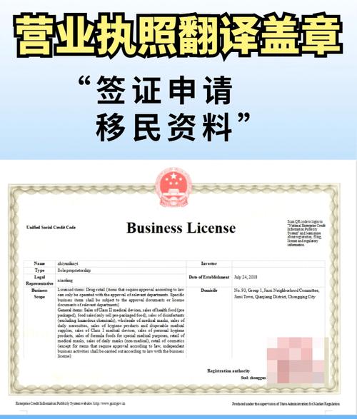 英国签证 公司营业执照