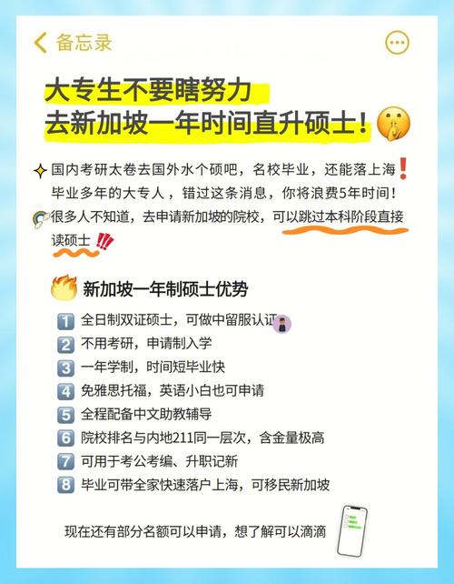 大专可以申请新加坡读研