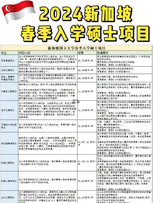 新加坡国立大学春季项目