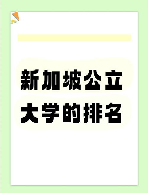 新加坡读公立大学有哪些
