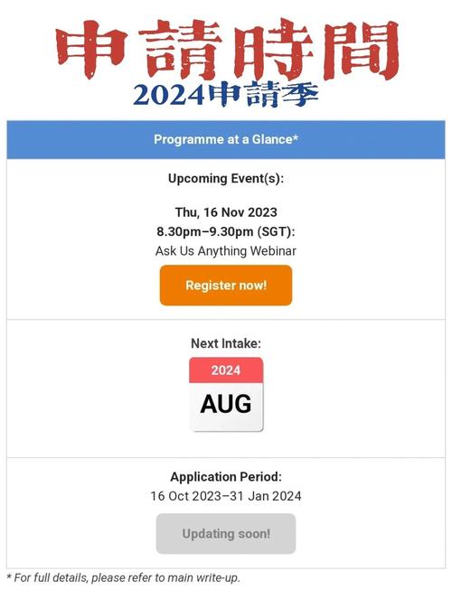 新加坡国立商业分析条件