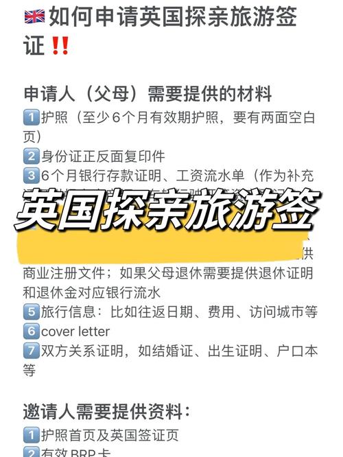 英国探亲签证和旅游签证