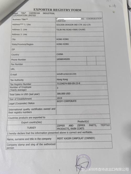 加拿大签证代理人信息表