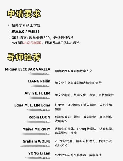 新加坡戏剧硕士学校排名