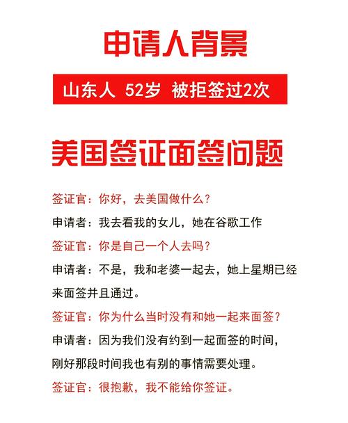 美国签证的八大拒签原因